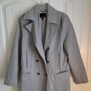 size Large TALL Wool-blend Mid-length Pea Coat